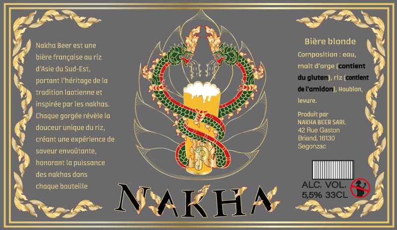 Étiquette de bière réalisé par notre agence Web